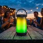 Bluetooth Lautsprecher mit Lichteffekt, 5 Watt: Tragbare Soundbox – Ein Party...