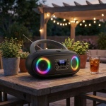 Boombox mit DAB+/FM-Radio, Bluetooth-Funktion, USB, CD-Player & AUX-Eingang  ...