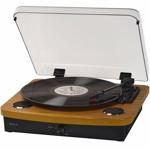 Retro-Plattenspieler mit Dual-Bluetooth, braun: Erstklassiger Retro-Sound & t...