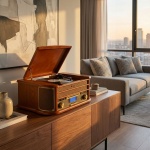 Retro-Musikcenter: All-in-One Plattenspieler, DAB+ Radio & Kassettendeck - pe...