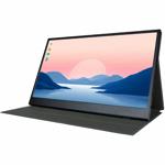 Tragbarer IPS-Monitor 15.6’’ Full HD – Zweitmonitor mit USB-C, Mini-HDMI & La...