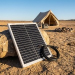 Premium 20 Watt Solarpanel mit MC4-komp.-Anschluss & 1,2m Kabel (DC auf MC4) ...