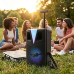 Leistungsstarker 8-Zoll Bluetooth Trolley Lautsprecher mit sattem 12W RMS Sou...