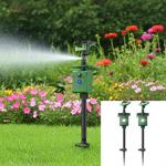 2er-Set Universal Tiervertreiber mit Wasserstrahl & Bewegungssensor, solarbet...