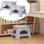 2er-Set Stabiler Klappbarer Tritthocker bis 150 kg belastbar – Faltbarer Trit...