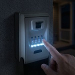 Schlüsseltresor mit beleuchtetem 4-stelligem Zahlencode - extra sicheres Schl...