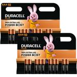 2er-Set Power Boost Alkaline Batterien AAA/Micro (20 Stück) - 1.5V AlMn Syste...