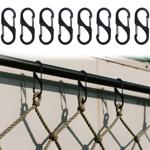 Karabiner-S-Haken 8er-Set, 5 x 2,2 cm: Robuste Mehrzweckhaken für sicheren Ha...