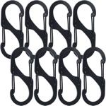 Karabiner-S-Haken 8er-Set, 4 x 1,7 cm: Robuste Mehrzweckhaken für sicheren Ha...