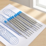 10er-Set Kugelschreiber-Minen in Minenstärke B, Blau – Universelle Ersatzmine...