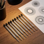 10er-Set Kugelschreiber-Minen in Minenstärke B, Schwarz – Universelle Ersatzm...