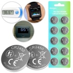 10er Set CR2450 Lithium Knopfzellen 3V Batterien, 620 mAh hohe Kapazität, lan...