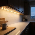 3m LED Streifen warmweiss mit Bewegungsmelder & Batteriebetrieb - Selbstklebe...