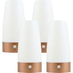 4er-Set Elegante LED-Tischlampe mit Bewegungsmelder – Kabellose Flurleuchte m...