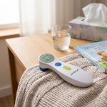 Fieberthermometer Infrarot – Kontaktloses digitales Stirnthermometer mit Ampe...