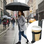 Cupbrella Automatik Regenschirm mit Getränkehalter: Bleiben Sie trocken & hab...