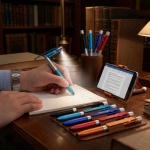 4in1 Kugelschreiber mit LED-Lampe, Touchpen für Tablets & Handy-Ständer Funkt...
