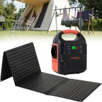 Mobiles Powerstation Set 88,8Wh mit 40W Solarpanel faltbar, 230V Steckdose, 1...