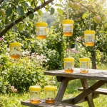 Wespenfalle & Fliegenfalle 8er-Set zum Aufhängen oder Hinstellen, Giftfreie I...