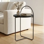 Wunderschöner Beistelltisch Schwarz - 40x40x65 mit Bogen - Ablagetisch Modern...
