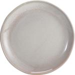 Speiseteller 4er-Set Ø20 x 2,5 cm aus robustem Steinzeug, Sandfarbe - Esstell...