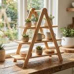 Bambus Etagere 3-Stöckig: Edles Servierbrett, Kuchenständer & Buffet Präsenta...