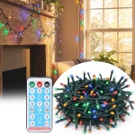 LED Solar Lichterkette 768 LEDs, 5,6m, 13 Funktionen, Fernbedienung & Timer -...