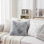 Flauschiges Dekokissen 45x45 cm - Traumhaft weicher Kissenbezug in Fell-Optik...