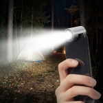 Kompakte Smartphone-Ansteck-Taschenlampe, Lightning, 280 lm: Helles LED-Natel...