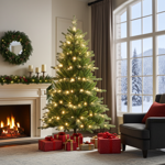 Premium LED Weihnachtsbaum, Kunstbaum 180 cm voluminös dicht beleuchtet - Chr...