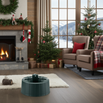 Super stabiler Weihnachtsbaumständer Ø40x21cm für max. 2,6m Baumhöhe – Sicher...