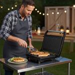 Mobiler 12V Kontaktgrill für Auto, Lkw & Camper: 120W Elektro-Grill, ideal fü...