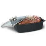 Aromabräter 5.5L – Premium Schmorbräter mit Glasdeckel & Aroma-Knopf. Perfekt...