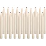 Spitzkerzen 20er Set Champagner – Stilvolle Tafelkerzen – Hohe Qualität, lang...