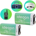 2er-Set Hochwertige 9V-Block Batterie - 6LR61 Alkaline 9 Volt - Zuverlässige ...