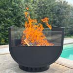 Exklusive U-Design Feuerstelle: Raucharmes Outdoor-Lounge-Erlebnis – Gartenka...