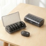 2er Set Medikamentenbox 7 Tage - Pillendose 7 Tage 2 Fächer Morgens Abends - ...