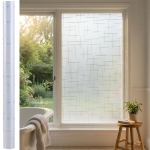 3D Sichtschutzfolie Kreuzdesign für Fenster 45x200 cm - Statisch haftende Bli...
