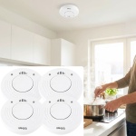 4er-Set Premium Rauchmelder mit 10 Jahren Batterielebensdauer - Zertifiziert ...