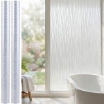 2er-Set 3D Sichtschutzfolie Wellendesign für Fenster 45x200 cm - Statisch haf...