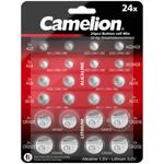 Knopfzellen 24er Set, AG & CR Lithium, 1,5V Batterien für Uhren, Taschenlampe...