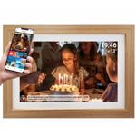 15,6 Zoll Wi-Fi Digitaler Bilderrahmen Hellholz: Frameo App-Steuerung, Full-H...