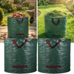 2er-Set XL Garten Abfallsack, je 272  Liter, Ø 67 x 76 cm - stabile Grünschni...