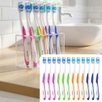 Zahnbürsten 12er-Pack mit Zungenreiniger – Ultra-Soft Handzahnbürsten Set in ...