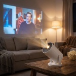 Kompakter Heimkino Beamer inkl. Fernbedienung: Projektor 120 Zoll HD, Bluetoo...