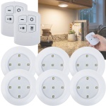 LED Unterbauleuchten 6er Set mit Fernbedienung & Touch - Batteriebetrieben Di...