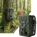 4K-UHD-Wildkamera mit 2 PIR Bewegungsmeldern, Smartphone Live Übertragung, Na...