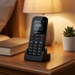 4G LTE Senioren-Handy - grosse Tasten, SOS-Knopf, Ladeschale, einfach & siche...