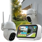 Profi Mini Überwachungskamera-Set: Scharfe 3MP HD Aussen-Kamera mit Touchscre...