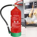 6L Schaumfeuerlöscher Fluorfrei, Brandklasse A B, Feuerlöscher mit Manometer ...